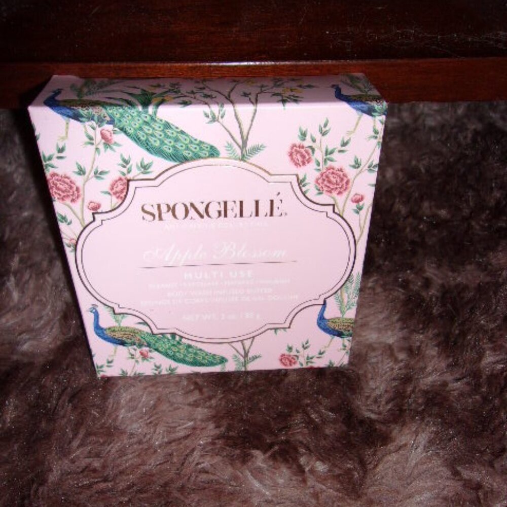 New Spongelle Multi Use Body Wash Infused Buffer Apple Blossom